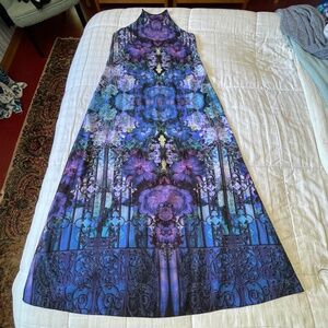 *NWT* ASOS Mirrored Floral Image Maxi Dress size US 6